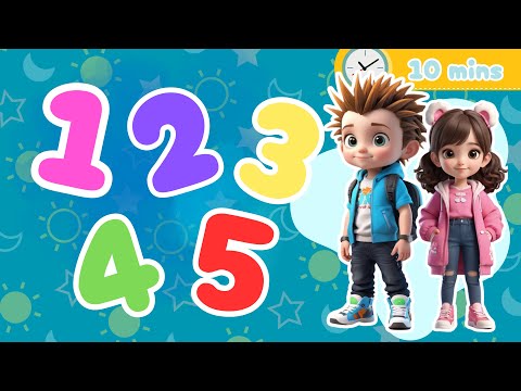 Full completion 1 2 3 numbers | 1 to 50 number song | kids educational video