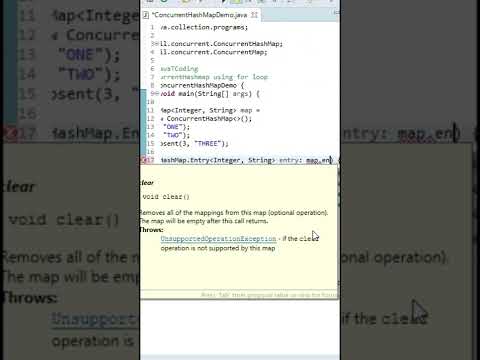iterate concurrent hashmap loop #shorts #javatcoding #trending