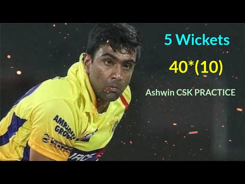 R Ashwin CSK practice IPL 2025 Video