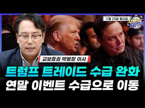 [박병창의 증시톡] 트럼프 트레이드 수급 완화→연말 이벤트 수급으로 이동 | 11월 25일