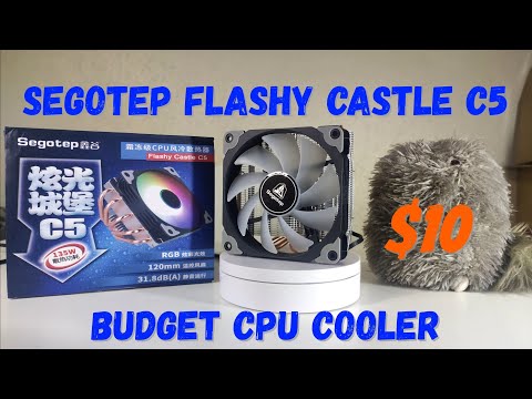 Segotep Flashy Castle C5 RGB Cheap budget CPU cooler, only $10!