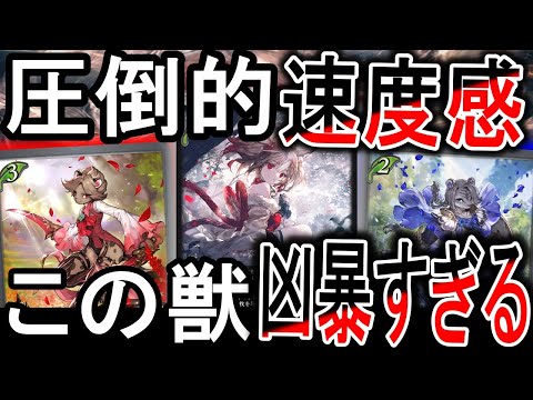 【暗黒降誕】獣エルフが環境Tiar１に！低コスト疾走連打でいきなりの大ダメージ！