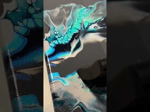 Satisfying varnishing of an acrylic pour painting