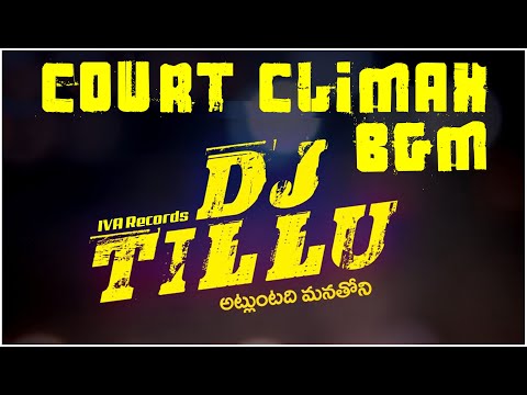 DJ Tillu Court Episode & Climax BGM OST  |  S Thaman