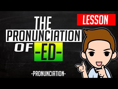 How to Pronounce -ed verb endings in English