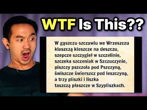 American Tries Saying The HARDEST Polish Tongue Twisters