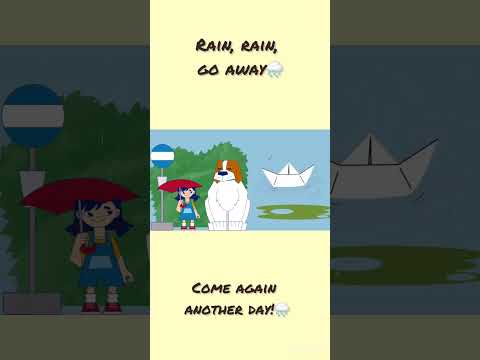 Rain Rain Go Away | Classic Nursery Rhyme Song for Kids | ElephantRhymes Shorts