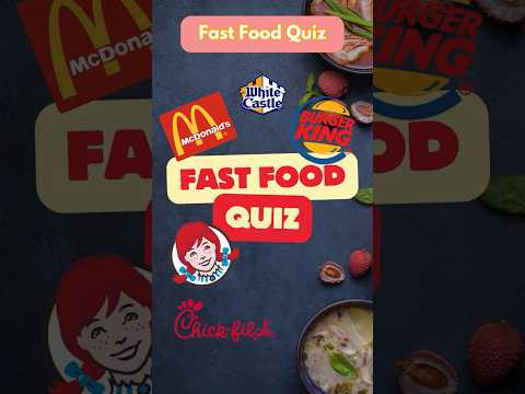 Fast Food Trivia Challenge 🍔 | Can You Name These Restaurants?" #food #foodtrivia #foodquiz