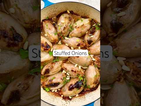 Greek Stuffed Onions (Onion Boil!) #shorts #onions