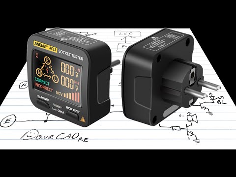 EEVblog 1598 - ANENG AC11 Socket Tester TEARDOWN + SCHEMATIC Reverse Eng