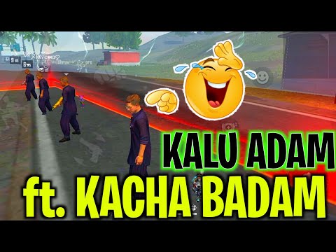 KACHA badam 😂 ft. Kalu Adam 🔥| Adam killing enemies like kacha badam 🌰 #ffshorts  #ffshorts