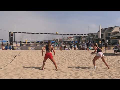 2022 AVPJunior Nationals - Girls 18U Day 2 Pool A - Hansen/Elizondo vs Edwards/Schrock Set 3