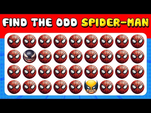 270 Puzzles for GENIUS 💡 | Find the ODD One Out 👀 | Spider-man 🕸️ | Easy, Medium, Hard Levels 🔥