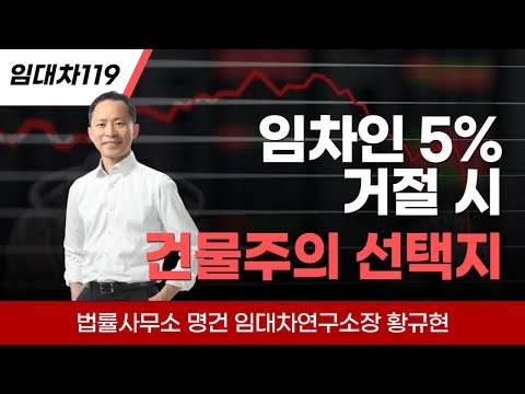 상가임차인이 5% 인상요구 거절할 때, 임대인의 대처법