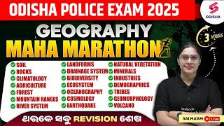 Complete Geography for Odisha Police SI Exam | Odisha Police SI Geography Marathon | Sai Ma'am