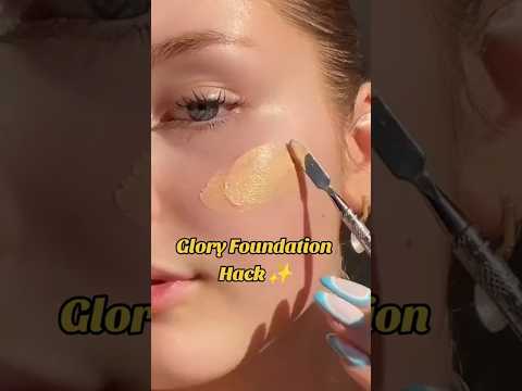 How to make your foundation look glowy ✨ #glowup #beauty #viral #shorts #makeup #foryou #hacks