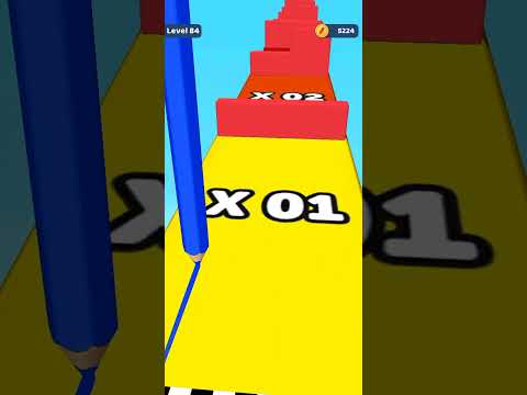 Color Pencil Run Level 84 Gameplay Walkthrough Android #Shorts