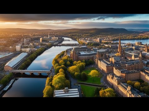 Glasgow Airport Landing with All My Fellas: Breathtaking Aerial Views of Glasgow, Scotland