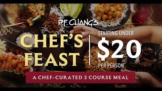 Chef's Feast: 3-Course Meal from $20! Enjoy Chicken Lettuce Wraps & More!