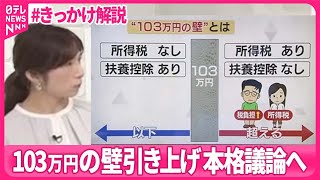 【#きっかけ解説】“103万円の壁”議論へ「自分の税・社会保障」知っている？