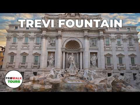 Trevi Fountain at Dawn | Rome Walking Tour 6 AM No Crowds