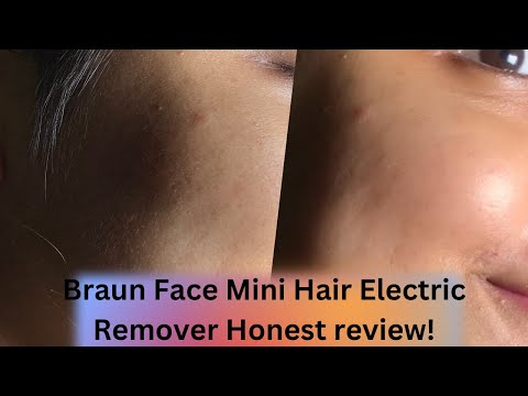 Braun Mini Facial Hair Removal honest review and Live demonstration