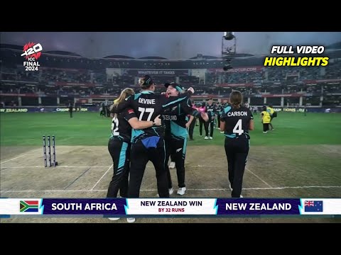 NZ W vs SA W Final Highlights 2024 | New Zealand vs South Africa Women T20 World Cup Highlights 2024