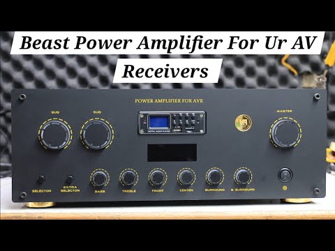 Beast Power Amplifier For AV Receiver | Powerful Transformers For Best Audio Depth | Tower Based |