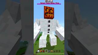 Snow Golem Titan. #minecraft #nomods #golem