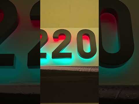 LED RGB House Numbers #shorts #ledlights #diy #housenumbers #short #ytshorts #yt #youtubeshorts