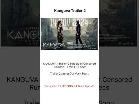 #Kanguva Trailer -2  #Suriya #DishaPatani #BobbyDeol #KovaiSarala #YogiBabu #DSP #SiruthaiSiva #movi