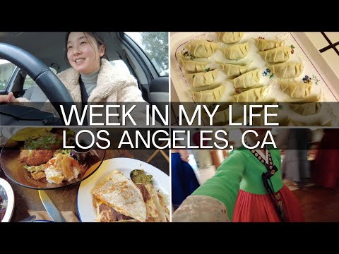 A Week in My Life in LA | Making Korean Dumplings 🥟🇰🇷