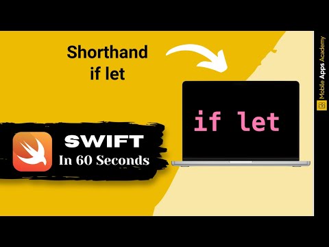 Shorthand if let Statement | SWIFT IN 60 SECONDS | #13