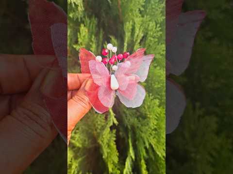 Diy Butterfly hair accessories 🦋 #hairaccessories #hairclip #clips #handmade #craft #diy #shorts #yt