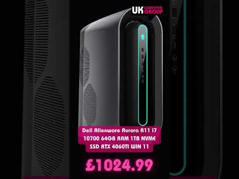 Dell Alienware Aurora R11 i7 10700 64GB RAM 1TB NVME SSD RTX 4060TI WIN 11 (Refurbished) £1024.99 👇🔥