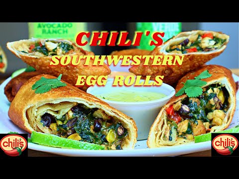 COPYCAT CHILI'S SOUTHWESTERN EGG ROLLS | HOW TO MAKE SOUTHWESTERN CHICKEN EGG ROLLS VIDEO RECIPE