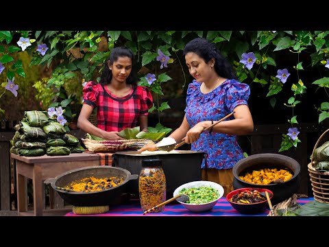 Pre Prepared number of Preservative veg dishes to taste villagers in vesak day|Poorna-The naturegirl