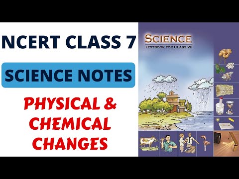 Class 7 Notes Physical and Chemical Changes Explained | Rusting, Crystallization, and Key Reactions