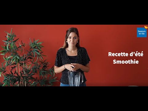 Recette d'été - Smoothie rouge - Saveurs et Vie