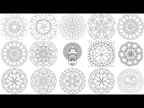 Best 30 Outline designs for pookalam | Onam pookalam outline designs|pookalam simple outline designs