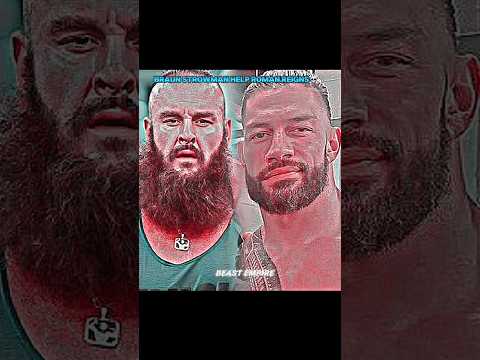 BRAUN STROWMAN HELP ROMAN REIGNS ☠️🤯#romanreigns #braunstrowman #wwe #viral #shorts