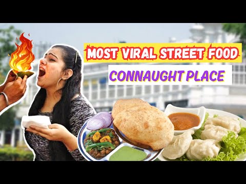 Most VIRAL CONNAUGHT PLACE STREET FOOD | Fire Paan, Bhogal Chhole Bhature & More | Delhi Street Food