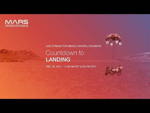 Countdown to Landing: Live Stream for Middle School Students