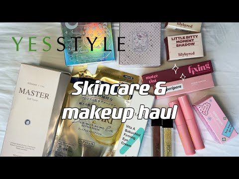 BIG Yesstyle haul | skincare & makeup with swatches ✨