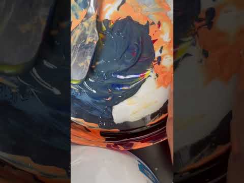 ASMR paint mixing 😊 #asmr #satisfyingvideo #satisfying #paintmixing #beforebed