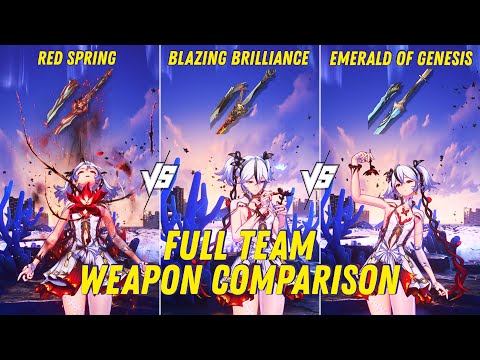 Camellya Full Team Weapon Comparison | Tower of Adversity Test - Wuthering Waves