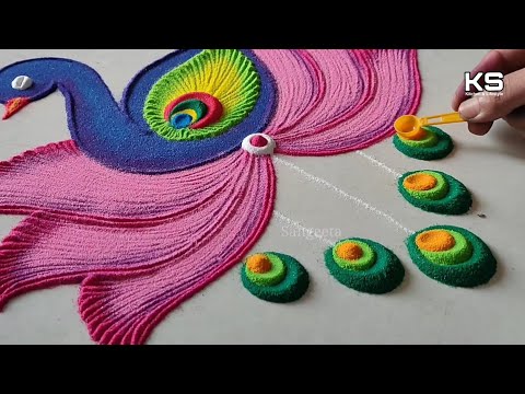 Best Rangoli Tricks by Sangeeta| Deepavali, Sankranti, Dhanteras and Diwali Simple Rangoli