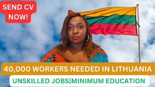 LITHUANIA WORK VISA 2024|UNSKILLED JOBS | Driver, Painter, Cook, etc  Tips and Resources