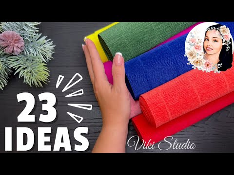 23 IDEAS 💥💥 Crepe Paper Decoration Ideas Crepe Paper Flowers