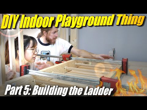 Easy to Make Indoor Playground part 5: Building the Ladder